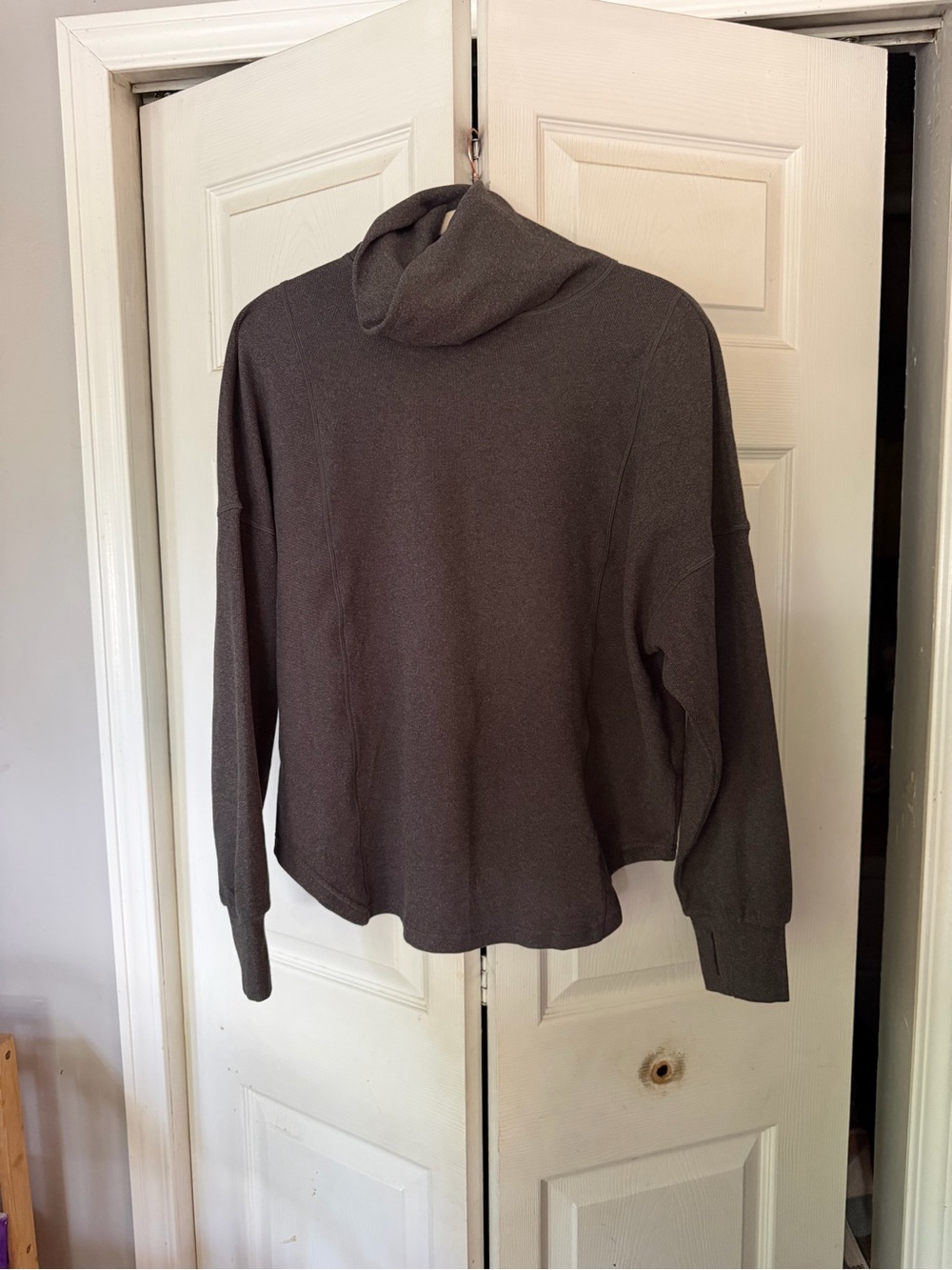 Varley Rainier Rollneck Charcoal Turtleneck Sweater size small